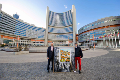 Отбелязване на Трети март с изложба на български художник в сградата на ООН